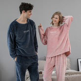 Flannel Pyjama Sets Winter Couple Sleepwear - NoirPyjamas